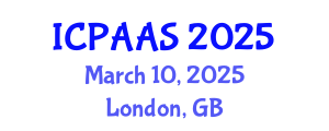 International Conference on Political and Administrative Sciences (ICPAAS) March 10, 2025 - London, United Kingdom