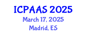 International Conference on Political and Administrative Sciences (ICPAAS) March 17, 2025 - Madrid, Spain