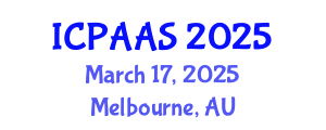 International Conference on Political and Administrative Sciences (ICPAAS) March 17, 2025 - Melbourne, Australia