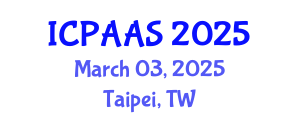 International Conference on Political and Administrative Sciences (ICPAAS) March 03, 2025 - Taipei, Taiwan