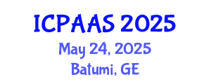 International Conference on Political and Administrative Sciences (ICPAAS) May 24, 2025 - Batumi, Georgia