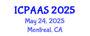 International Conference on Political and Administrative Sciences (ICPAAS) May 24, 2025 - Montreal, Canada