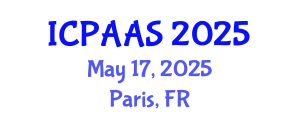 International Conference on Political and Administrative Sciences (ICPAAS) May 17, 2025 - Paris, France