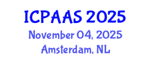 International Conference on Political and Administrative Sciences (ICPAAS) November 04, 2025 - Amsterdam, Netherlands