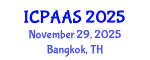 International Conference on Political and Administrative Sciences (ICPAAS) November 29, 2025 - Bangkok, Thailand