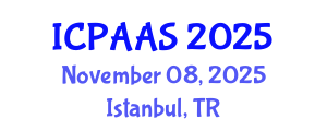 International Conference on Political and Administrative Sciences (ICPAAS) November 08, 2025 - Istanbul, Turkey