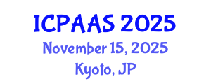 International Conference on Political and Administrative Sciences (ICPAAS) November 15, 2025 - Kyoto, Japan