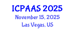 International Conference on Political and Administrative Sciences (ICPAAS) November 15, 2025 - Las Vegas, United States