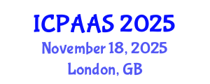 International Conference on Political and Administrative Sciences (ICPAAS) November 18, 2025 - London, United Kingdom