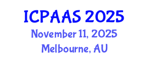 International Conference on Political and Administrative Sciences (ICPAAS) November 11, 2025 - Melbourne, Australia