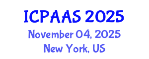 International Conference on Political and Administrative Sciences (ICPAAS) November 04, 2025 - New York, United States