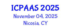 International Conference on Political and Administrative Sciences (ICPAAS) November 04, 2025 - Nicosia, Cyprus