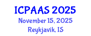 International Conference on Political and Administrative Sciences (ICPAAS) November 15, 2025 - Reykjavik, Iceland