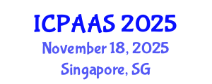 International Conference on Political and Administrative Sciences (ICPAAS) November 18, 2025 - Singapore, Singapore