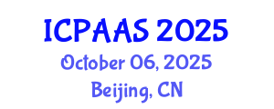 International Conference on Political and Administrative Sciences (ICPAAS) October 06, 2025 - Beijing, China