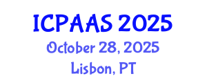 International Conference on Political and Administrative Sciences (ICPAAS) October 28, 2025 - Lisbon, Portugal