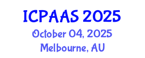 International Conference on Political and Administrative Sciences (ICPAAS) October 04, 2025 - Melbourne, Australia