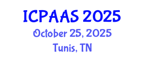 International Conference on Political and Administrative Sciences (ICPAAS) October 25, 2025 - Tunis, Tunisia