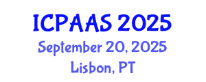 International Conference on Political and Administrative Sciences (ICPAAS) September 20, 2025 - Lisbon, Portugal