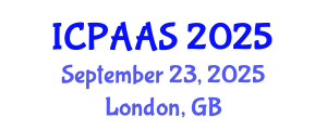 International Conference on Political and Administrative Sciences (ICPAAS) September 23, 2025 - London, United Kingdom