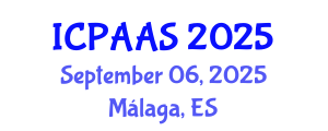 International Conference on Political and Administrative Sciences (ICPAAS) September 06, 2025 - Málaga, Spain