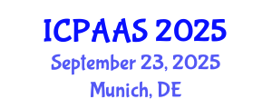 International Conference on Political and Administrative Sciences (ICPAAS) September 23, 2025 - Munich, Germany