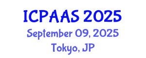 International Conference on Political and Administrative Sciences (ICPAAS) September 09, 2025 - Tokyo, Japan