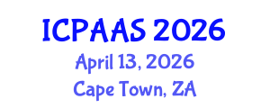 International Conference on Political and Administrative Sciences (ICPAAS) April 13, 2026 - Cape Town, South Africa International Conference on Political and Administrative Sciences (ICPAAS) April 13, 2026 - Cape Town, South Africa