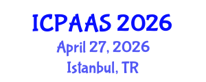 International Conference on Political and Administrative Sciences (ICPAAS) April 27, 2026 - Istanbul, Turkey International Conference on Political and Administrative Sciences (ICPAAS) April 27, 2026 - Istanbul, Turkey