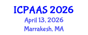 International Conference on Political and Administrative Sciences (ICPAAS) April 13, 2026 - Marrakesh, Morocco International Conference on Political and Administrative Sciences (ICPAAS) April 13, 2026 - Marrakesh, Morocco