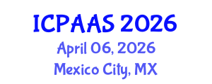 International Conference on Political and Administrative Sciences (ICPAAS) April 06, 2026 - Mexico City, Mexico International Conference on Political and Administrative Sciences (ICPAAS) April 06, 2026 - Mexico City, Mexico