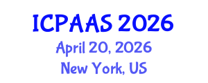 International Conference on Political and Administrative Sciences (ICPAAS) April 20, 2026 - New York, United States International Conference on Political and Administrative Sciences (ICPAAS) April 20, 2026 - New York, United States