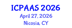 International Conference on Political and Administrative Sciences (ICPAAS) April 27, 2026 - Nicosia, Cyprus International Conference on Political and Administrative Sciences (ICPAAS) April 27, 2026 - Nicosia, Cyprus