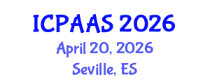 International Conference on Political and Administrative Sciences (ICPAAS) April 20, 2026 - Seville, Spain International Conference on Political and Administrative Sciences (ICPAAS) April 20, 2026 - Seville, Spain