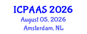 International Conference on Political and Administrative Sciences (ICPAAS) August 05, 2026 - Amsterdam, Netherlands International Conference on Political and Administrative Sciences (ICPAAS) August 05, 2026 - Amsterdam, Netherlands
