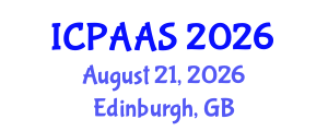 International Conference on Political and Administrative Sciences (ICPAAS) August 21, 2026 - Edinburgh, United Kingdom International Conference on Political and Administrative Sciences (ICPAAS) August 21, 2026 - Edinburgh, United Kingdom