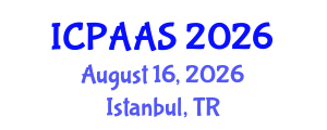 International Conference on Political and Administrative Sciences (ICPAAS) August 16, 2026 - Istanbul, Turkey International Conference on Political and Administrative Sciences (ICPAAS) August 16, 2026 - Istanbul, Turkey