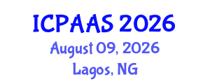 International Conference on Political and Administrative Sciences (ICPAAS) August 09, 2026 - Lagos, Nigeria International Conference on Political and Administrative Sciences (ICPAAS) August 09, 2026 - Lagos, Nigeria