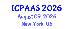 International Conference on Political and Administrative Sciences (ICPAAS) August 09, 2026 - New York, United States