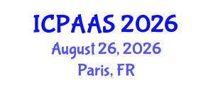 International Conference on Political and Administrative Sciences (ICPAAS) August 26, 2026 - Paris, France International Conference on Political and Administrative Sciences (ICPAAS) August 26, 2026 - Paris, France