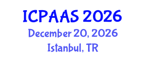 International Conference on Political and Administrative Sciences (ICPAAS) December 20, 2026 - Istanbul, Turkey International Conference on Political and Administrative Sciences (ICPAAS) December 20, 2026 - Istanbul, Turkey