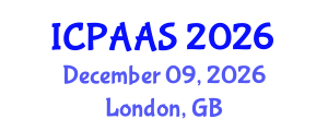 International Conference on Political and Administrative Sciences (ICPAAS) December 09, 2026 - London, United Kingdom International Conference on Political and Administrative Sciences (ICPAAS) December 09, 2026 - London, United Kingdom