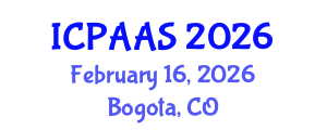 International Conference on Political and Administrative Sciences (ICPAAS) February 16, 2026 - Bogota, Colombia International Conference on Political and Administrative Sciences (ICPAAS) February 16, 2026 - Bogota, Colombia