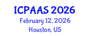 International Conference on Political and Administrative Sciences (ICPAAS) February 12, 2026 - Houston, United States International Conference on Political and Administrative Sciences (ICPAAS) February 12, 2026 - Houston, United States