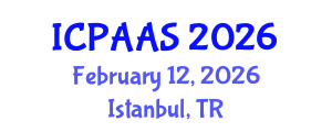International Conference on Political and Administrative Sciences (ICPAAS) February 12, 2026 - Istanbul, Turkey International Conference on Political and Administrative Sciences (ICPAAS) February 12, 2026 - Istanbul, Turkey