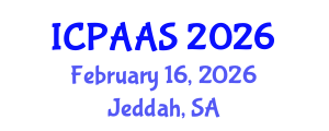 International Conference on Political and Administrative Sciences (ICPAAS) February 16, 2026 - Jeddah, Saudi Arabia International Conference on Political and Administrative Sciences (ICPAAS) February 16, 2026 - Jeddah, Saudi Arabia