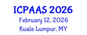 International Conference on Political and Administrative Sciences (ICPAAS) February 12, 2026 - Kuala Lumpur, Malaysia International Conference on Political and Administrative Sciences (ICPAAS) February 12, 2026 - Kuala Lumpur, Malaysia