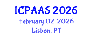 International Conference on Political and Administrative Sciences (ICPAAS) February 02, 2026 - Lisbon, Portugal International Conference on Political and Administrative Sciences (ICPAAS) February 02, 2026 - Lisbon, Portugal