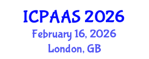 International Conference on Political and Administrative Sciences (ICPAAS) February 16, 2026 - London, United Kingdom International Conference on Political and Administrative Sciences (ICPAAS) February 16, 2026 - London, United Kingdom