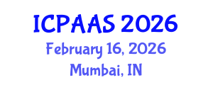 International Conference on Political and Administrative Sciences (ICPAAS) February 16, 2026 - Mumbai, India International Conference on Political and Administrative Sciences (ICPAAS) February 16, 2026 - Mumbai, India